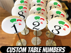 Custom Restaurant Table Numbers