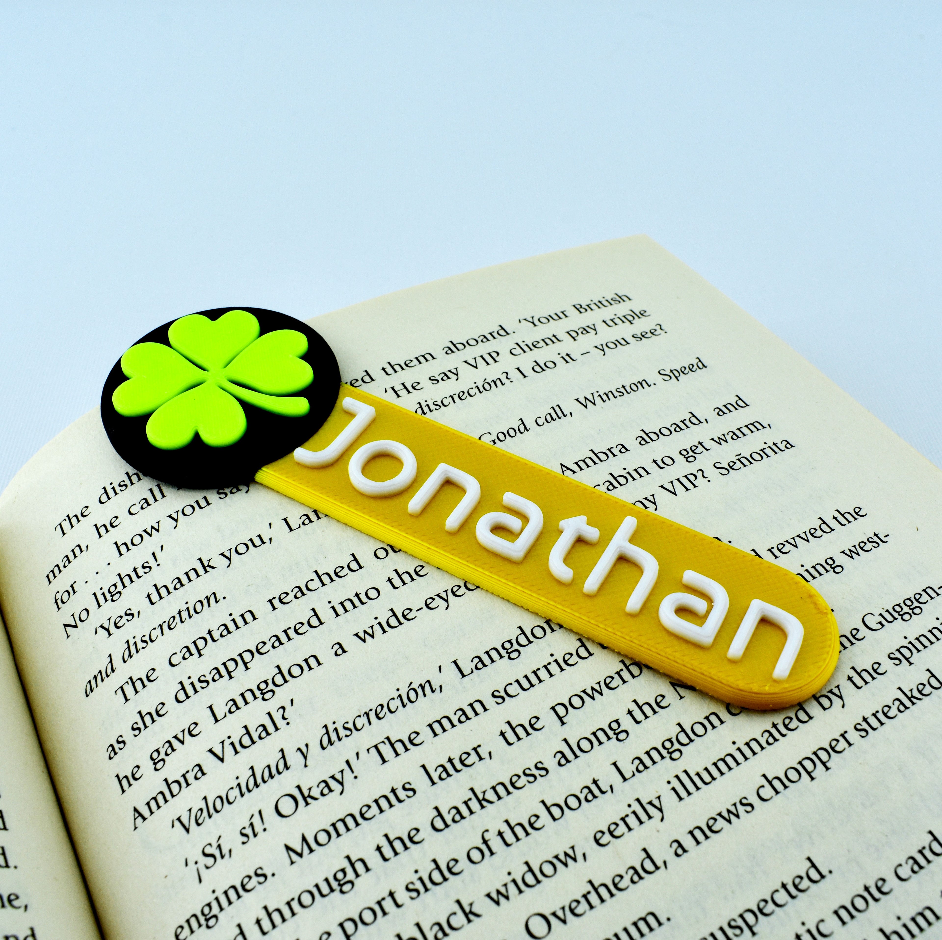 Custom 3D Printed Bookmarks