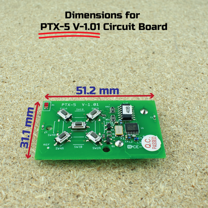 Bee Pattern | B&D Compatible Roller Door Remote Control Replacement | PTX-5 V-1.01 Board
