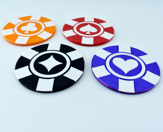 Casino Card Suit Coasters