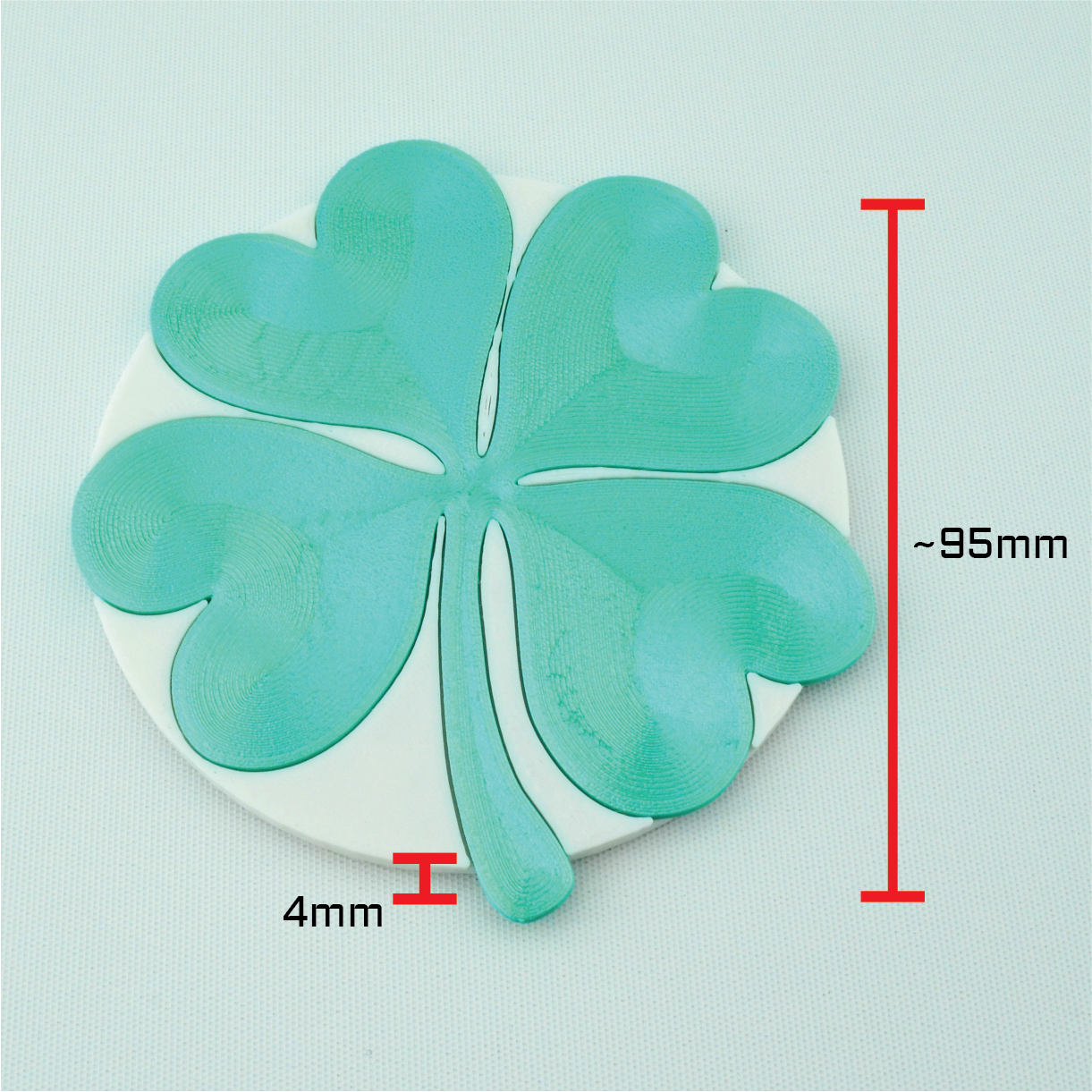 Clover Emoji Coasters