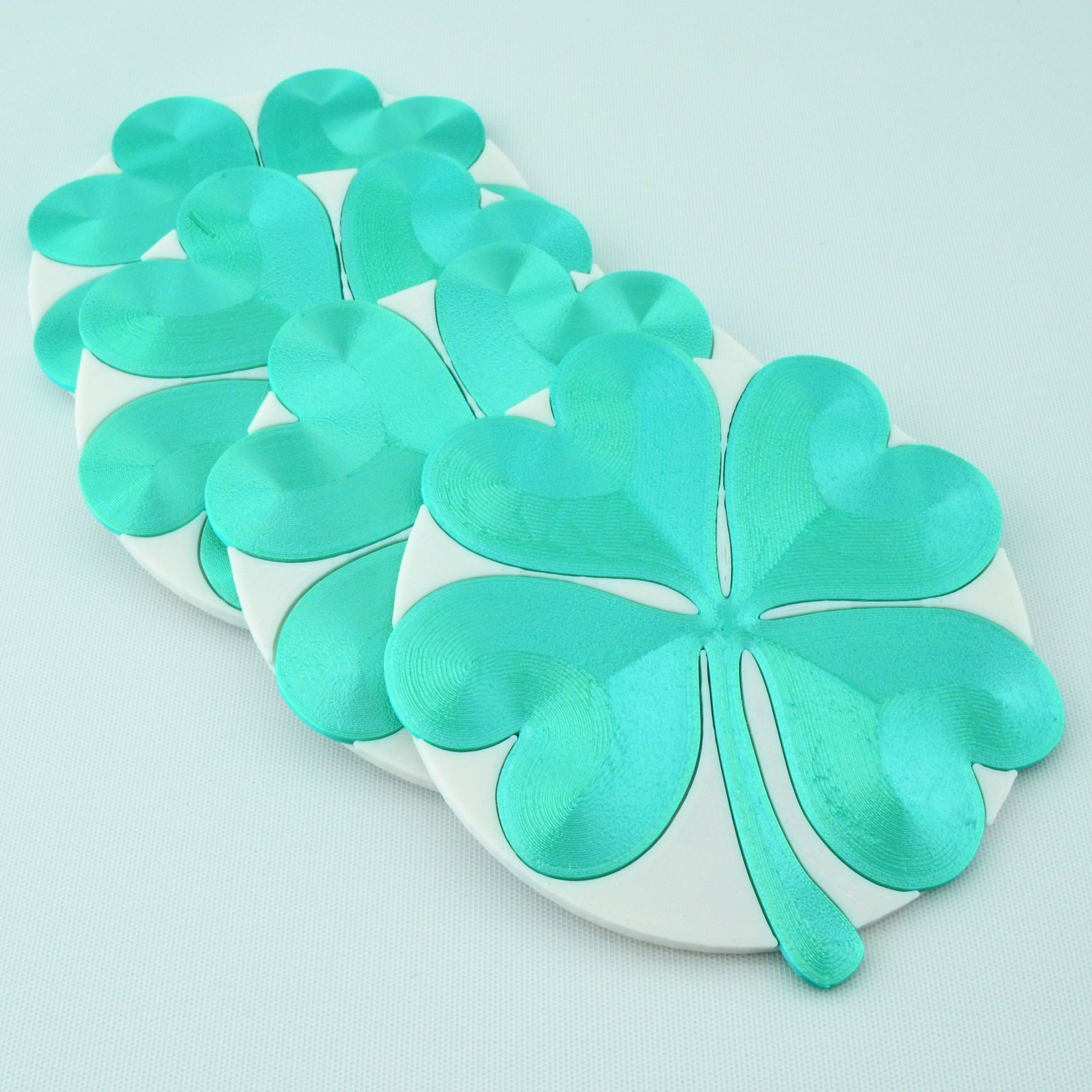 Clover Emoji Coasters