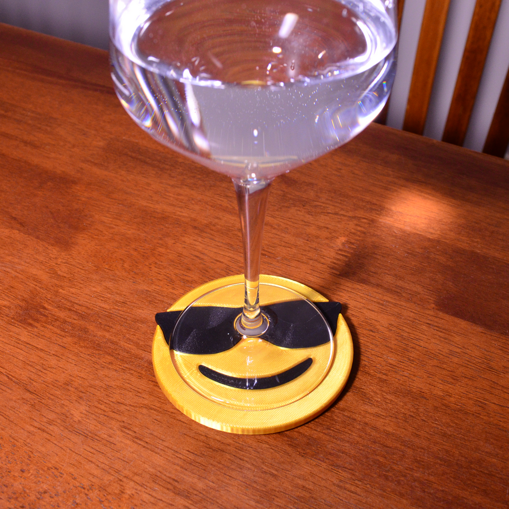 Sunglasses Emoji Coasters