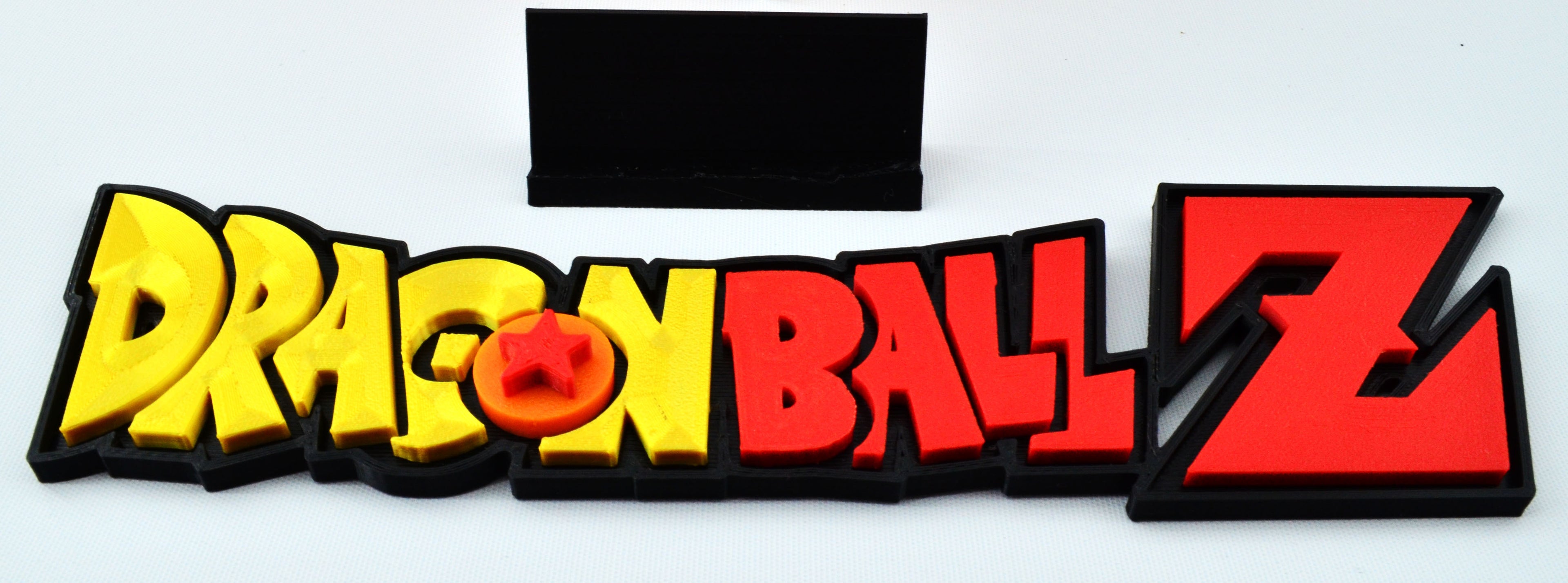 Custom Dragon Ball Z Stand with 7 Dragon Spheres, Self-Standing Dragon, and Logo Sign