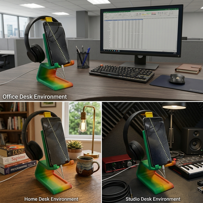 Phone and Headset Holder