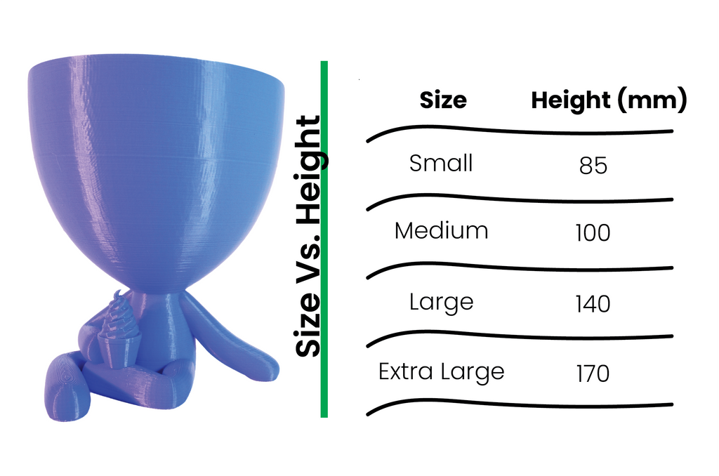 Little Ice Cream Human Plant Pot