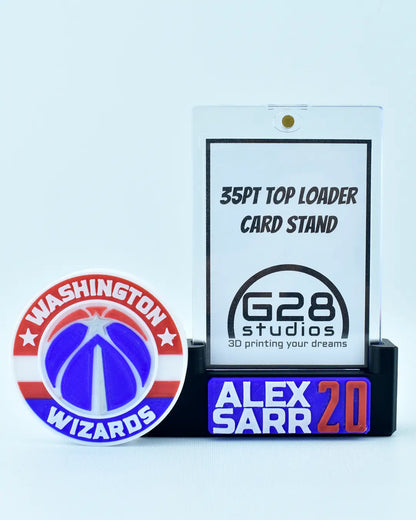 Washington Wizards Card Display | 35 PT Top Loader Card Stand