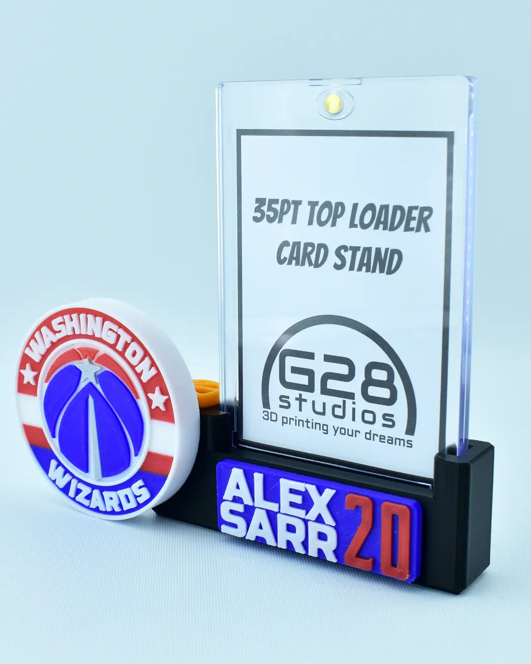Washington Wizards Card Display | 35 PT Top Loader Card Stand