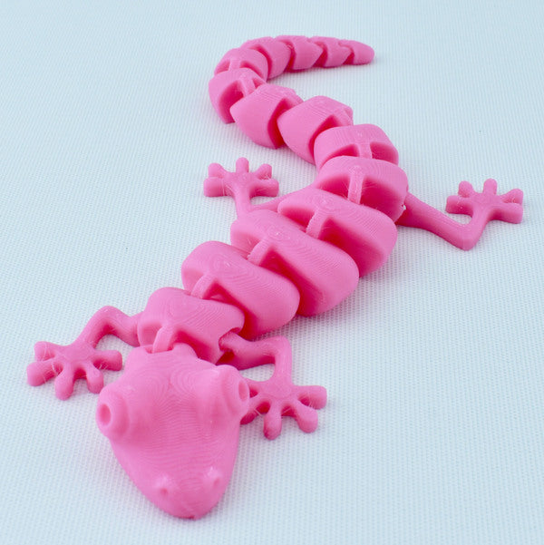 Flexible 3D Printed Decorative Gecko Model