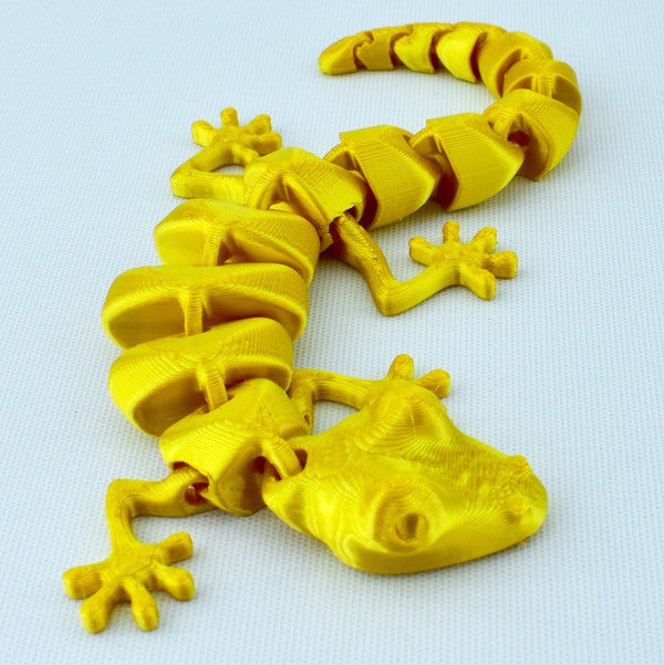 Flexible 3D Printed Decorative Gecko Model