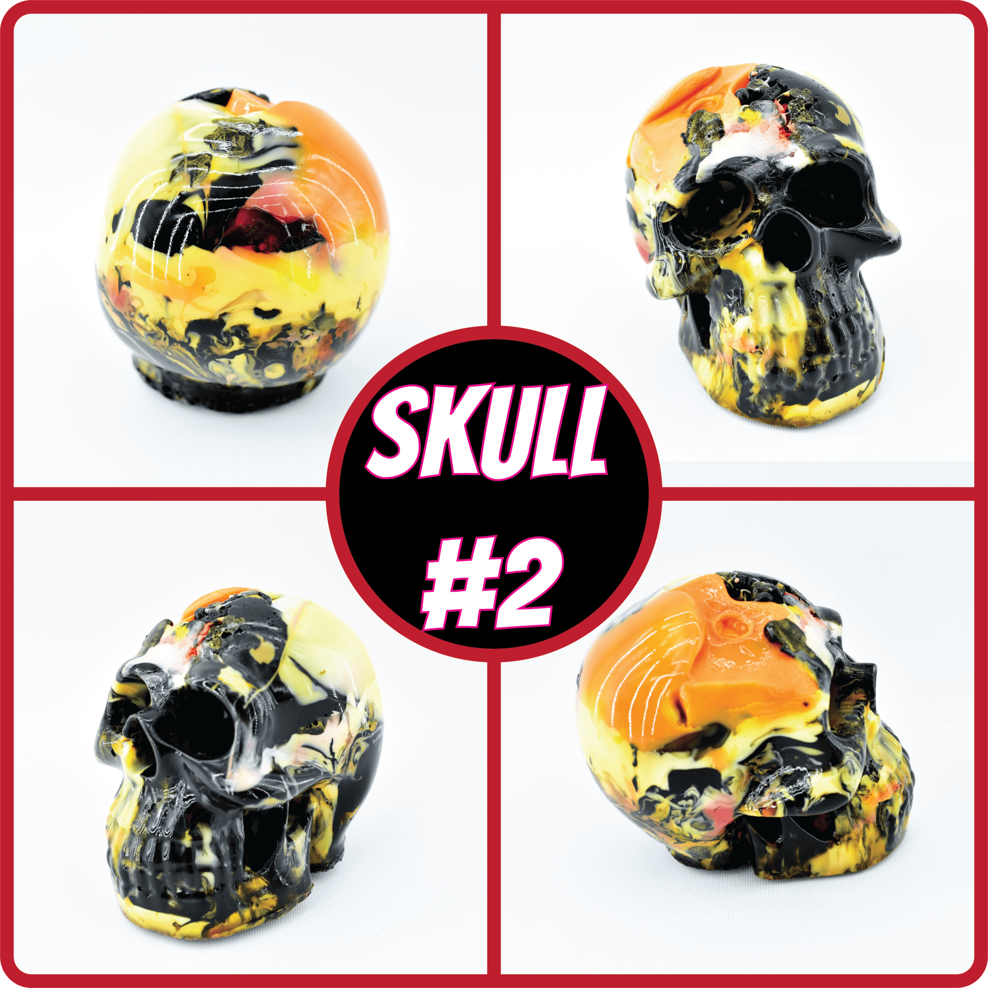 Decorative Hand Made Plastic Skulls