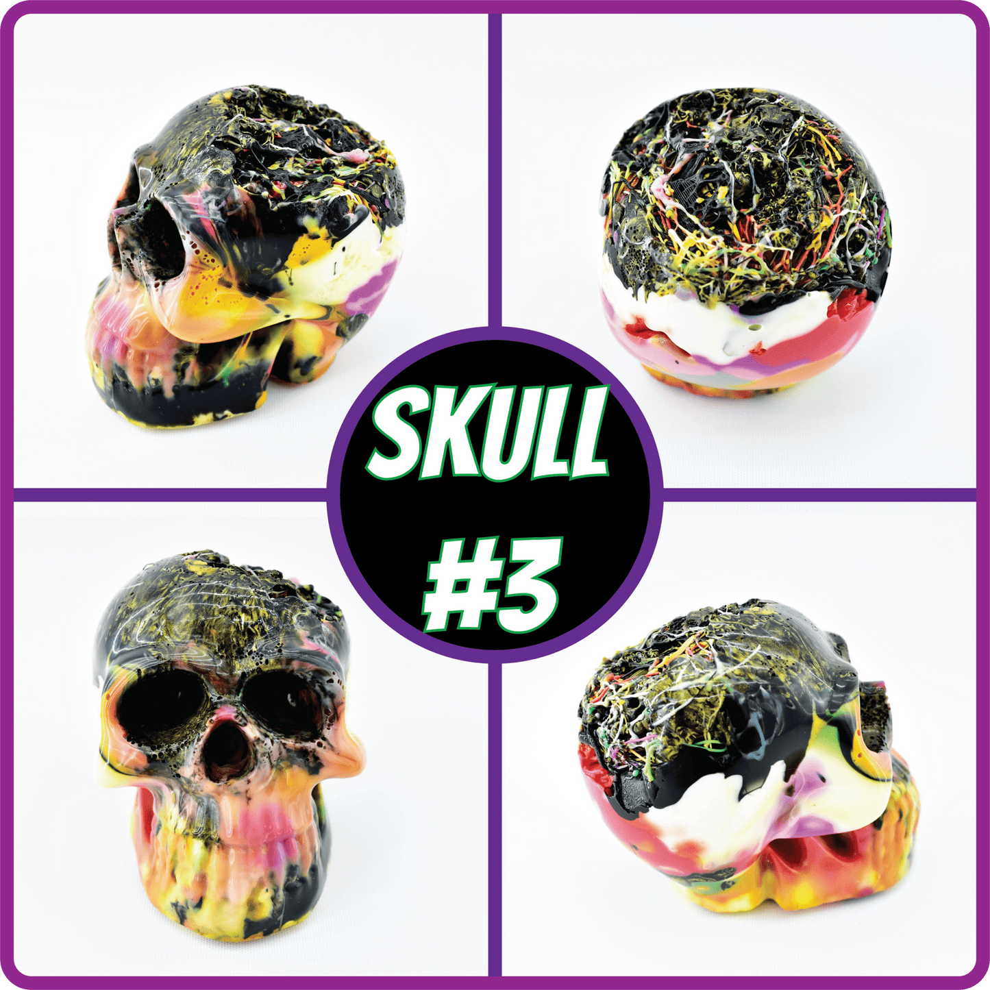 Decorative Hand Made Plastic Skulls