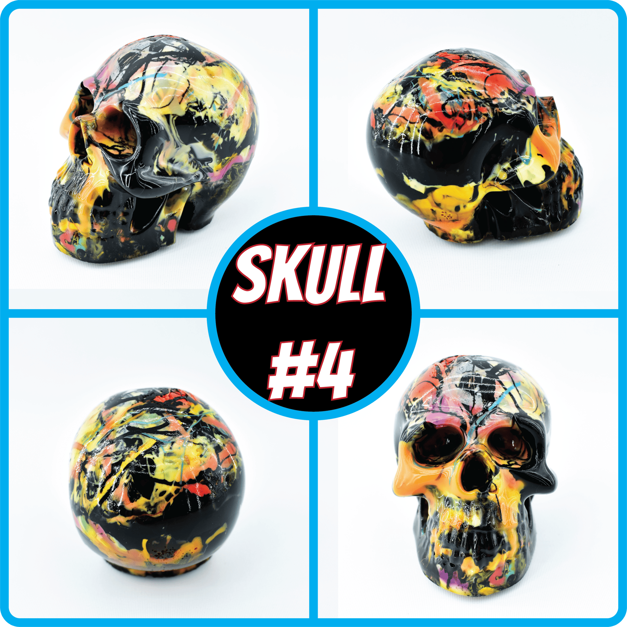 Decorative Hand Made Plastic Skulls