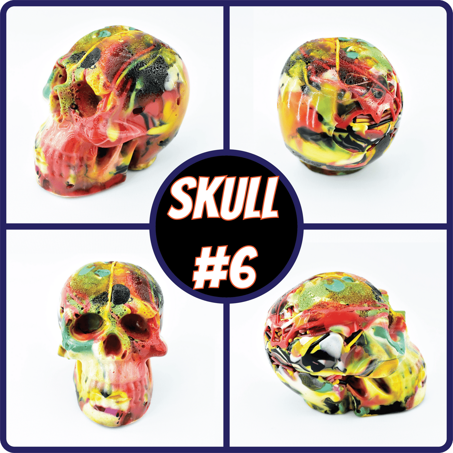 Decorative Hand Made Plastic Skulls