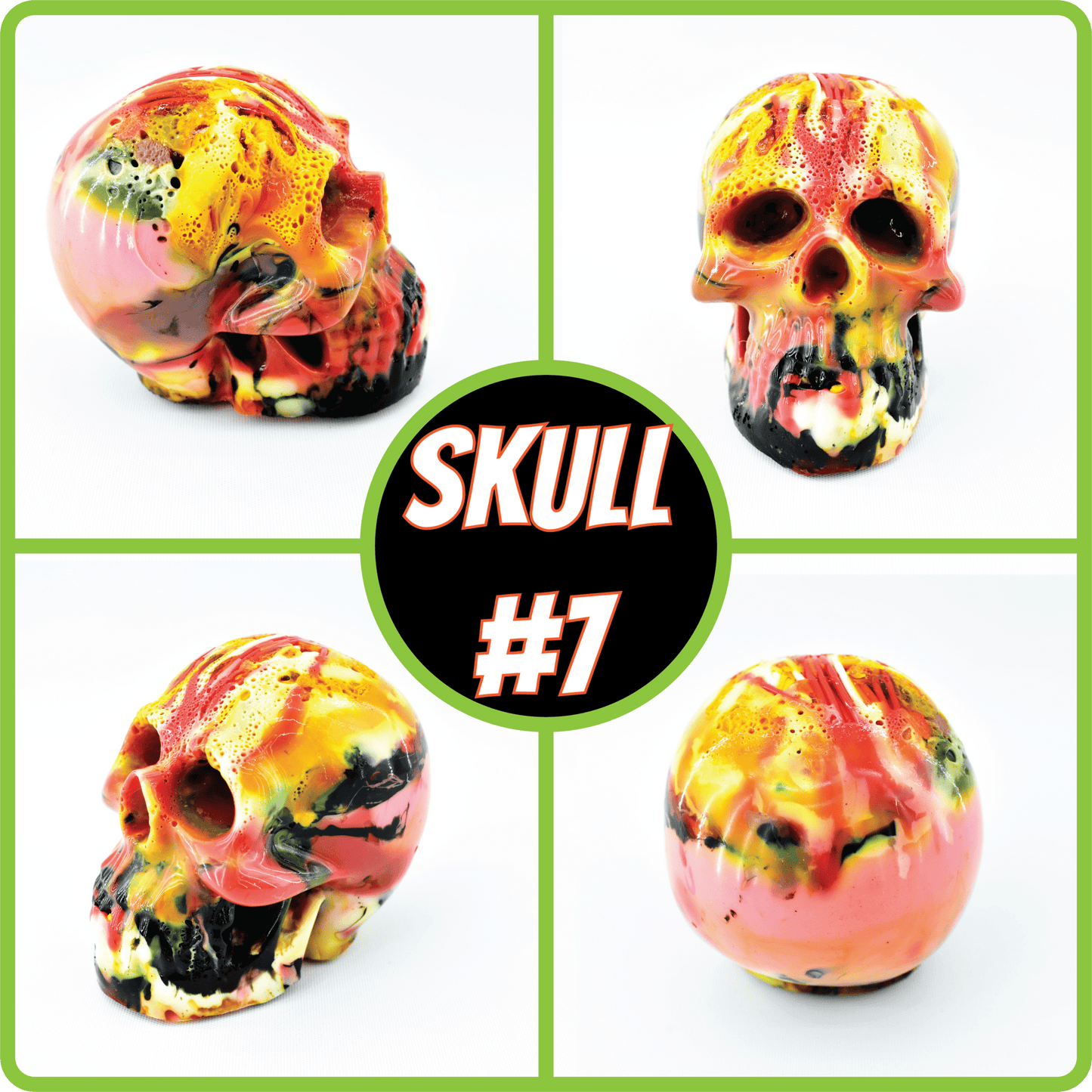 Decorative Hand Made Plastic Skulls