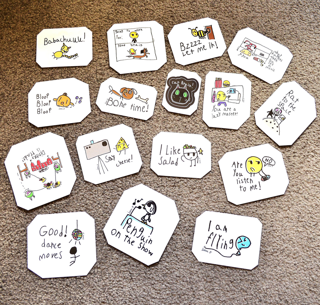 Hand-drawn funny stickers!